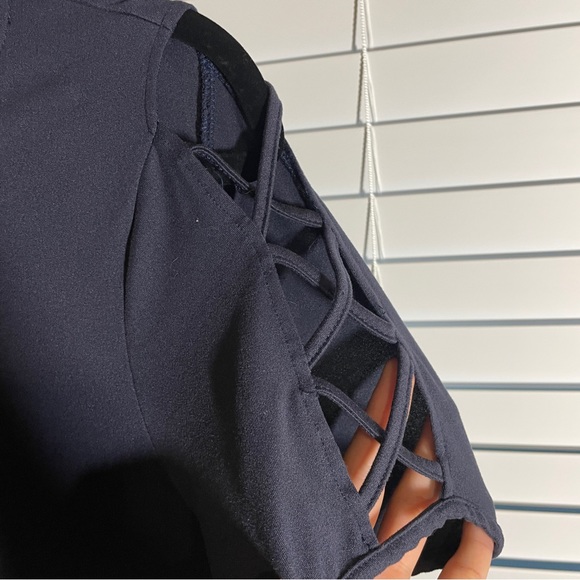 Navy Dress w/ Pockets - Picture 3 of 3